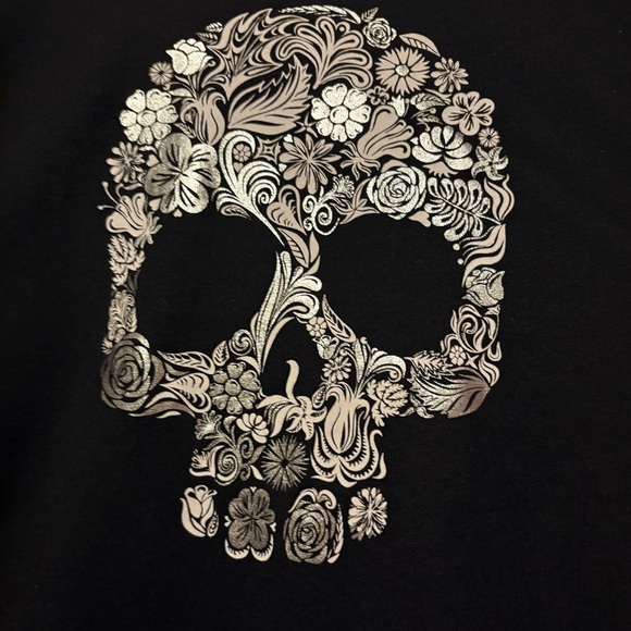 Black T-Shirt with Skull Design Size 3XL - Picture 3 of 5